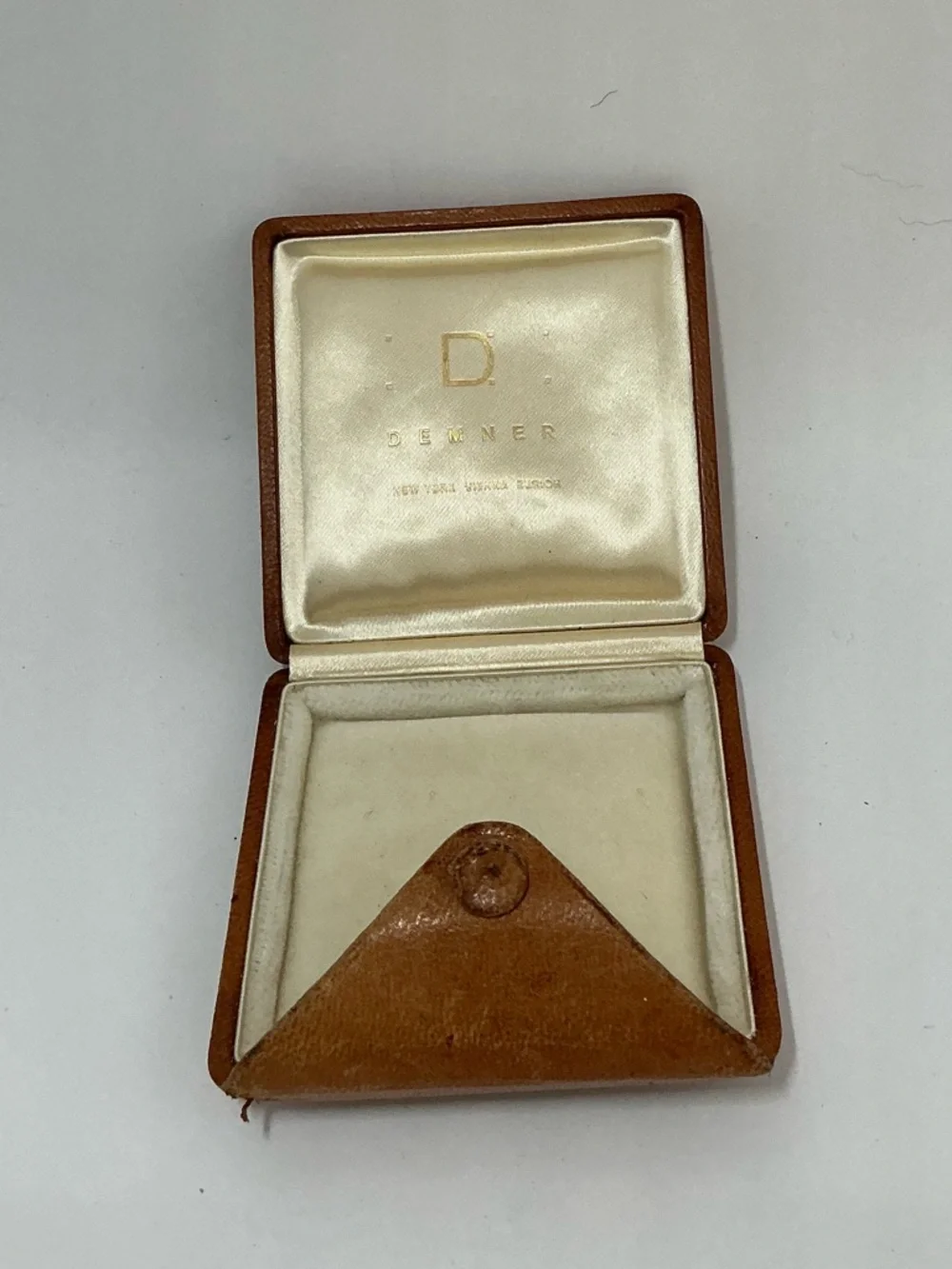 Leather Square Coin Pouch - Tan